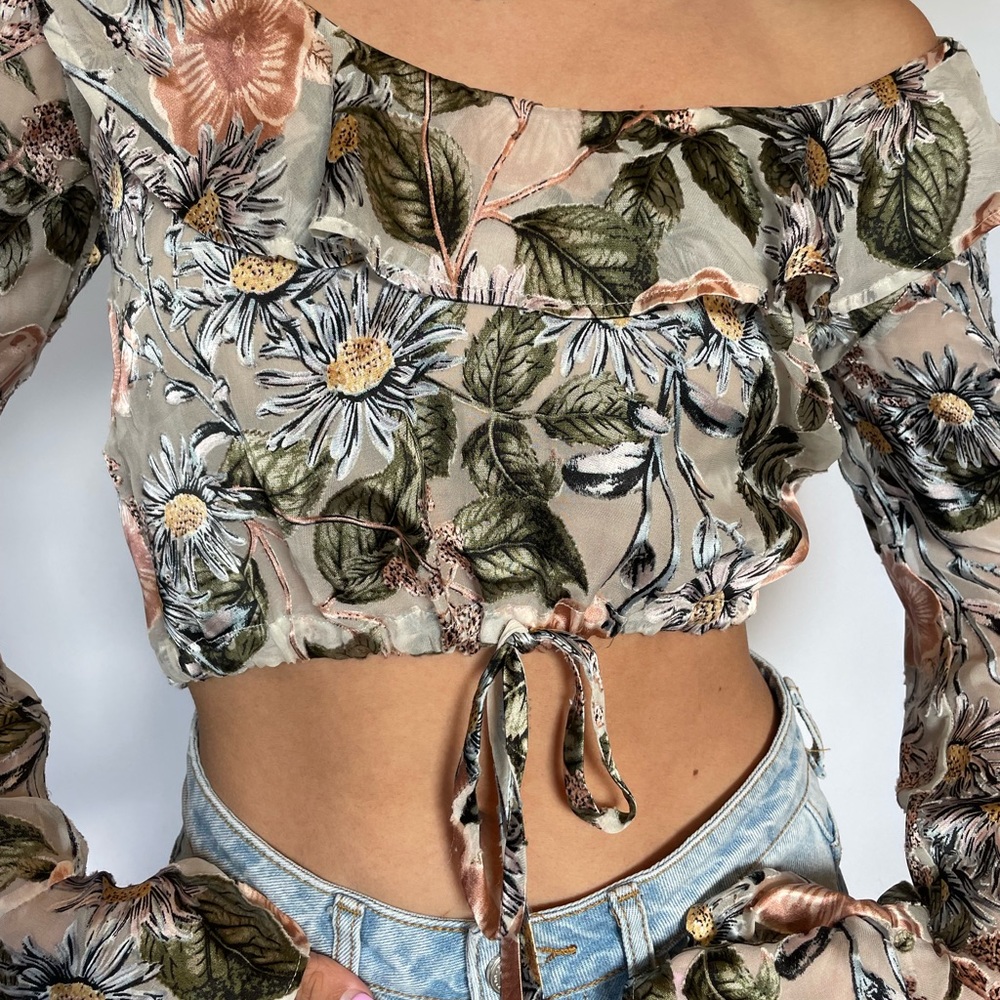 For Love & Lemons Flower Top